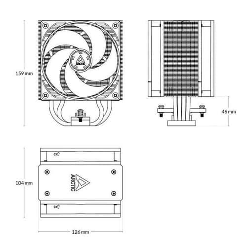 Arctic Freezer 36 CPU Air Cooler (Black)